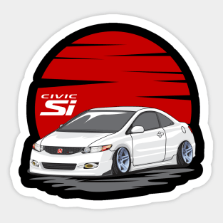 Honda Civic Si (White) Sticker